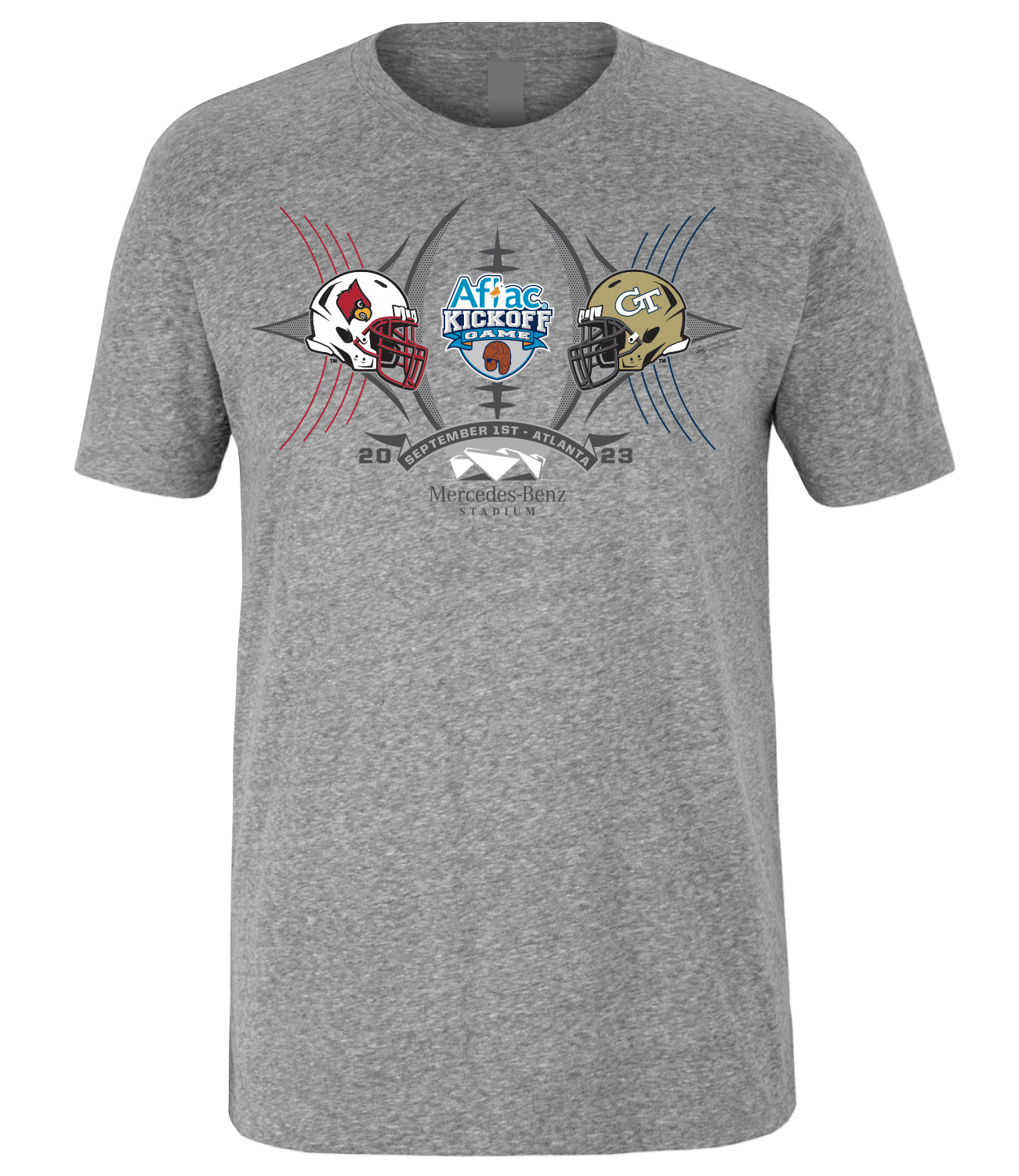 Georgia Tech vs Louisville 2023 Aflac Kickoff Game 2-Team Shirt